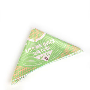 JANE CARR PALE GREEN, PERU, WHITE PAISLEY POCKET SQUARE | MENS